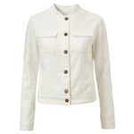 Ladies jacket structure Natural white