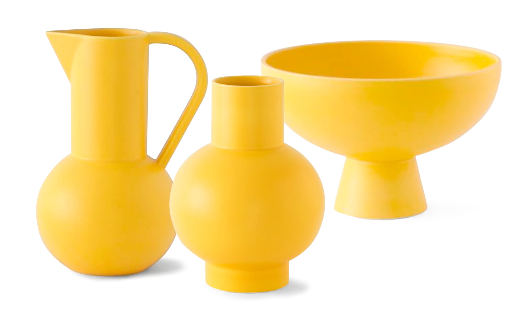Vase Strøm, Matte yellow | Manufactum Vase Strøm, Matte yellow | Manufactum