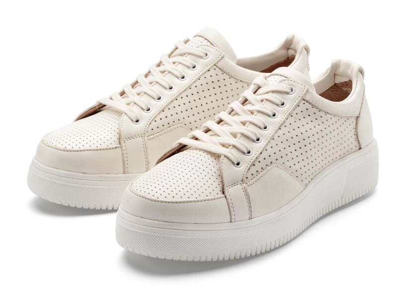 Damen-Ledersneaker Natur