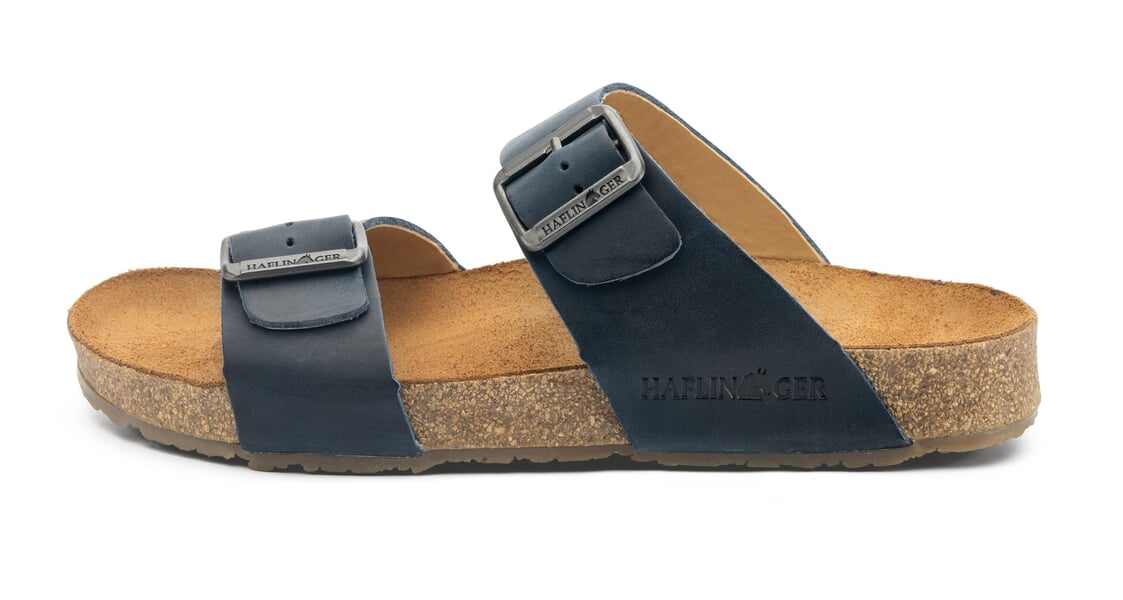 Unisex slipper met voetbed Blauw