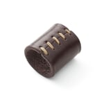 Tørklæde-ring af koskind Brown