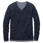 Men sweater V-neck Blue