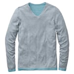 Men sweater V-neck Gray