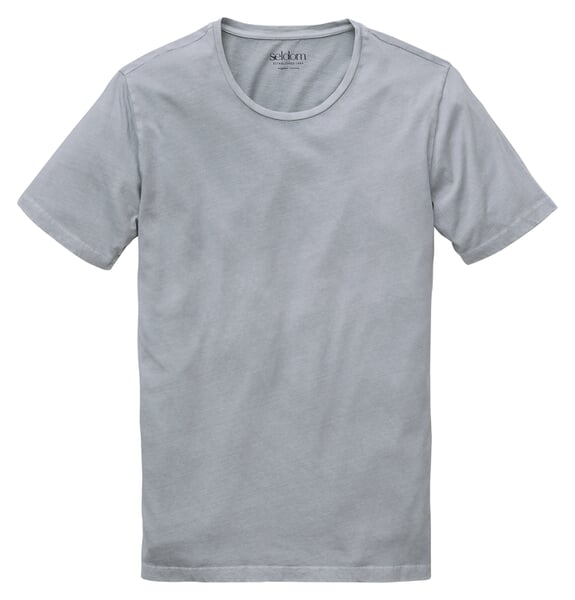 Herren-T-Shirt Crew Neck Grau