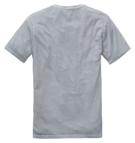 Herren-T-Shirt Crew Neck Grau