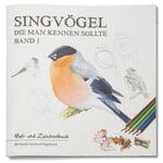Livre de coloriage et de dessin Oiseaux chanteurs 1
