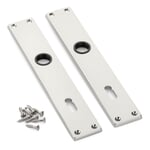 Lang plade i trykstøbt zink 1 par inkl. skruer