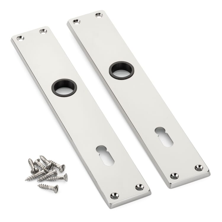 Placa larga de fundición inyectada de zinc 1 par, tornillos incluidos