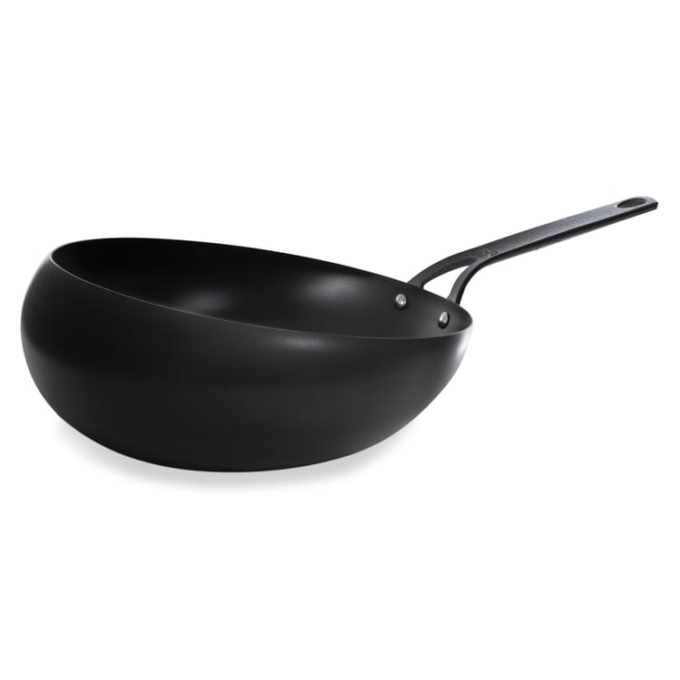 Sort stålpande-serie, Wok-pande Ø 30 cm
