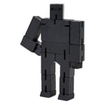 Figurine en bois Cubebot Noir