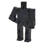 Wooden figure Cubebot Black