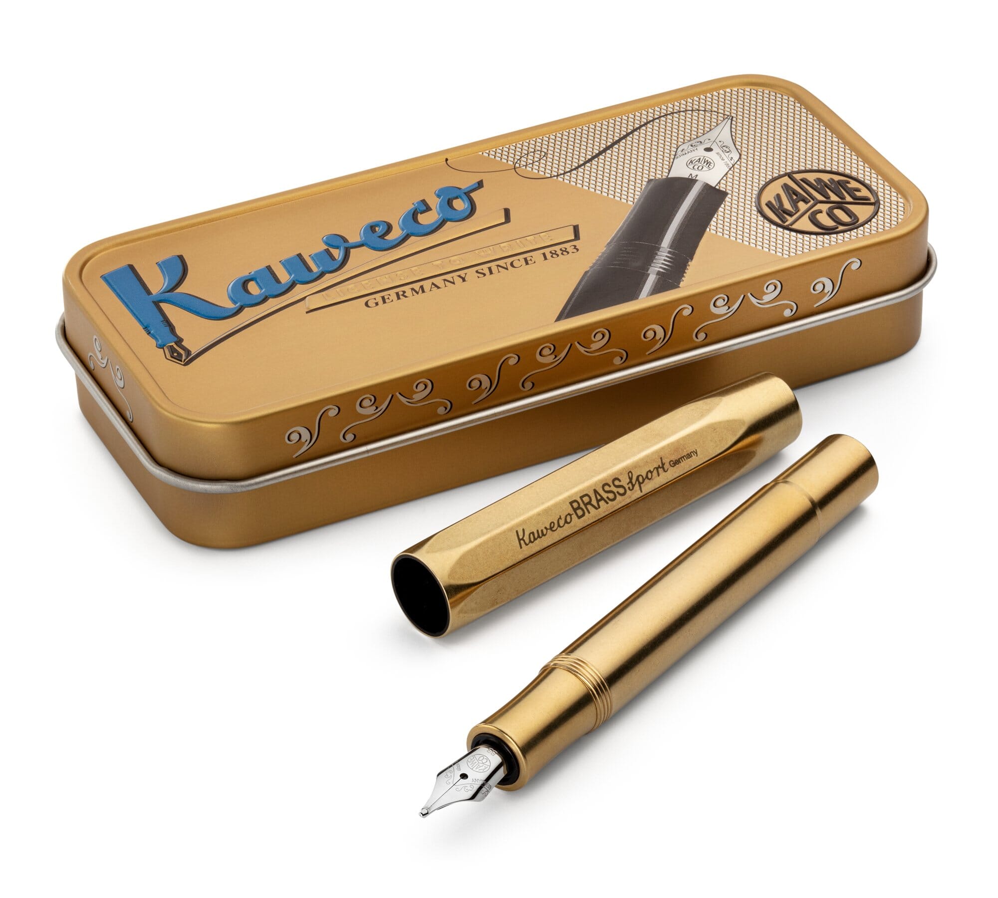 Kaweco Sport fountain pen brass, Brass, F