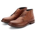 Bottes à lacets pour hommes Marron moyen