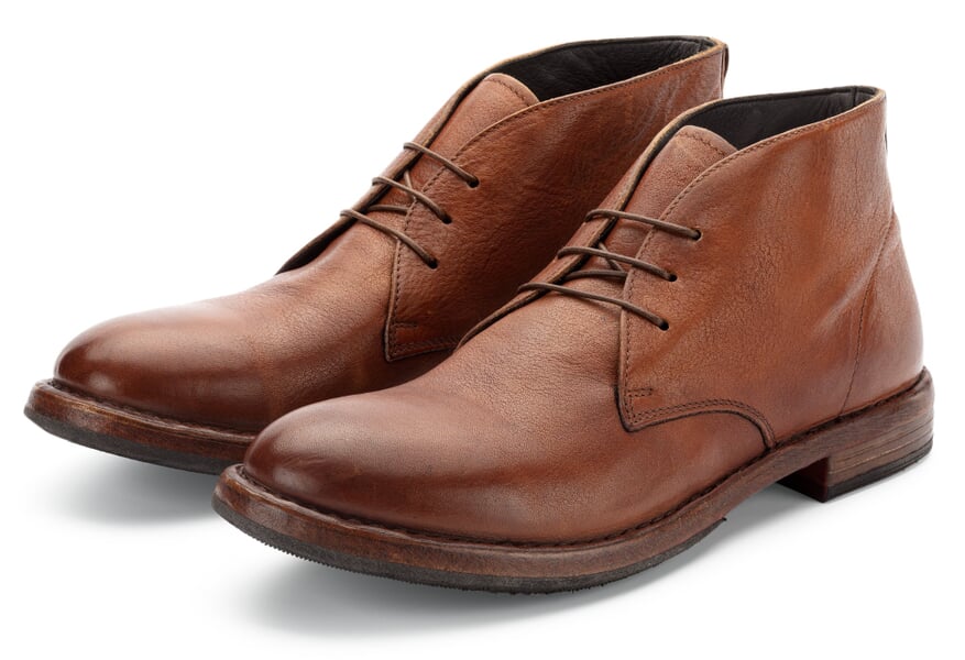 Men's lace-up boot Medium brown