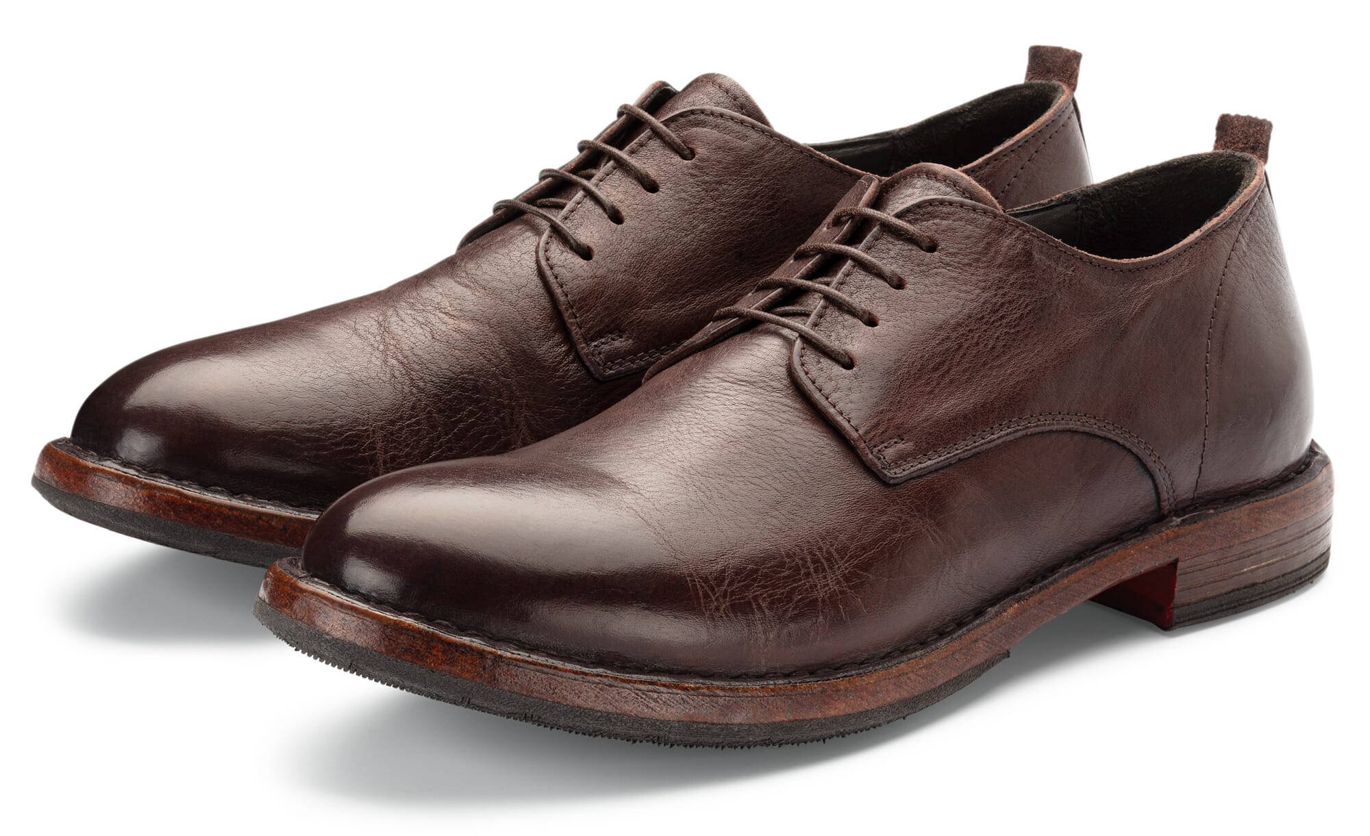Men low shoe, Dark brown