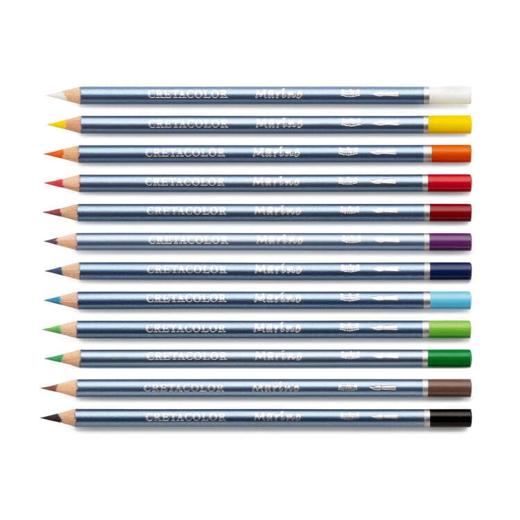 Cretacolor crayons aquarelle, 12 pièces
