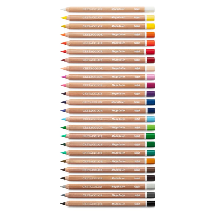 Cretacolor Crayons de couleur épais, 24 pièces