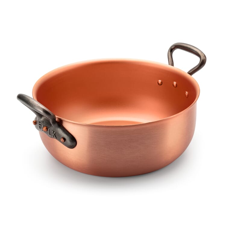 Marmeladekande i kobber, 24 cm