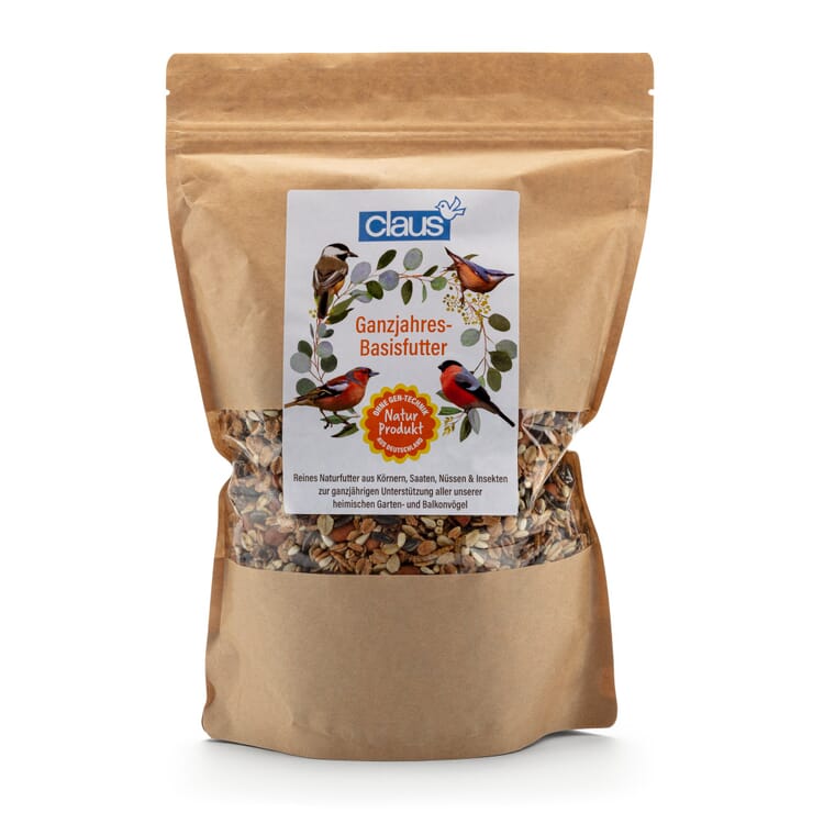 Alimentation de base toute l'année pour les oiseaux du jardin