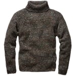 Pull en maille pour homme Marron mélangé