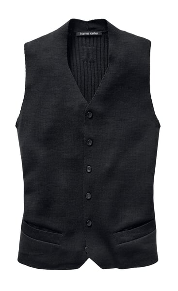 Men knitted vest Dark blue