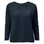 Damen-Oversizepullover Alpaka Blau