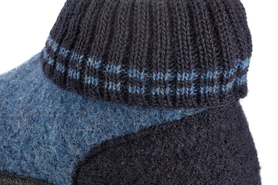 Hut shoe unisex Blue, close-up