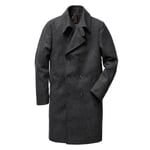 Men loden coat double breasted Anthracite