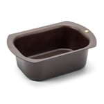 Bread baking pan burnished rectangular Small