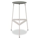 Large Bar Stool “Ravioli” Seat: Grey Frame: Telegrey 4 RAL 7047