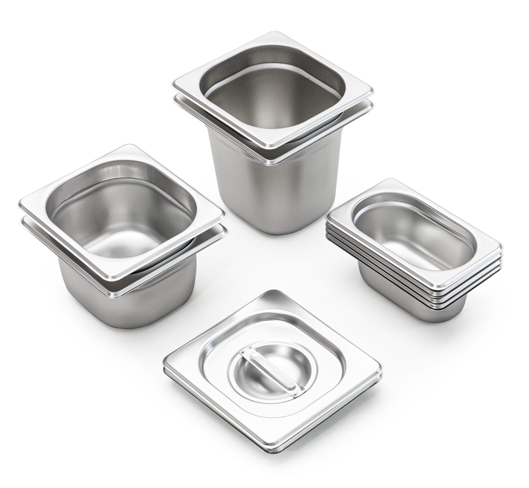 Cooks Standard Stainless Steel Food Jar Storage Canister Set Large 4-P