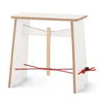 Hocker Strammer Max Weiss / Rot