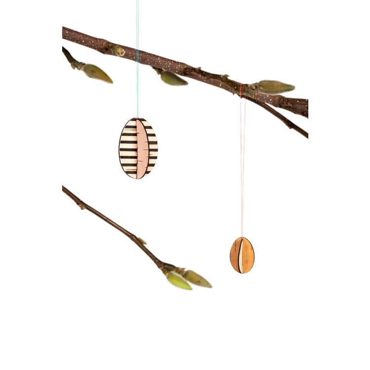 Décorations de Pâques en écorce de bouleau