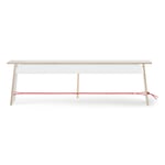 Banc Langer Max 140 Blanc / Rouge