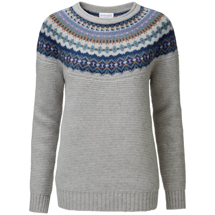Ladies' sweater with yoke, Arctic