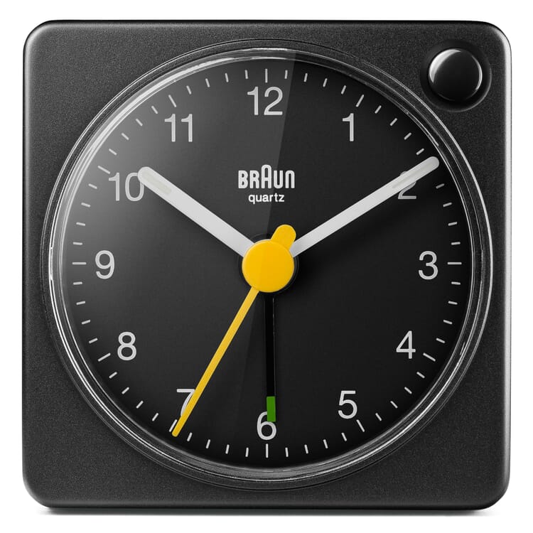 Réveil Braun, par analogie, noir/noir