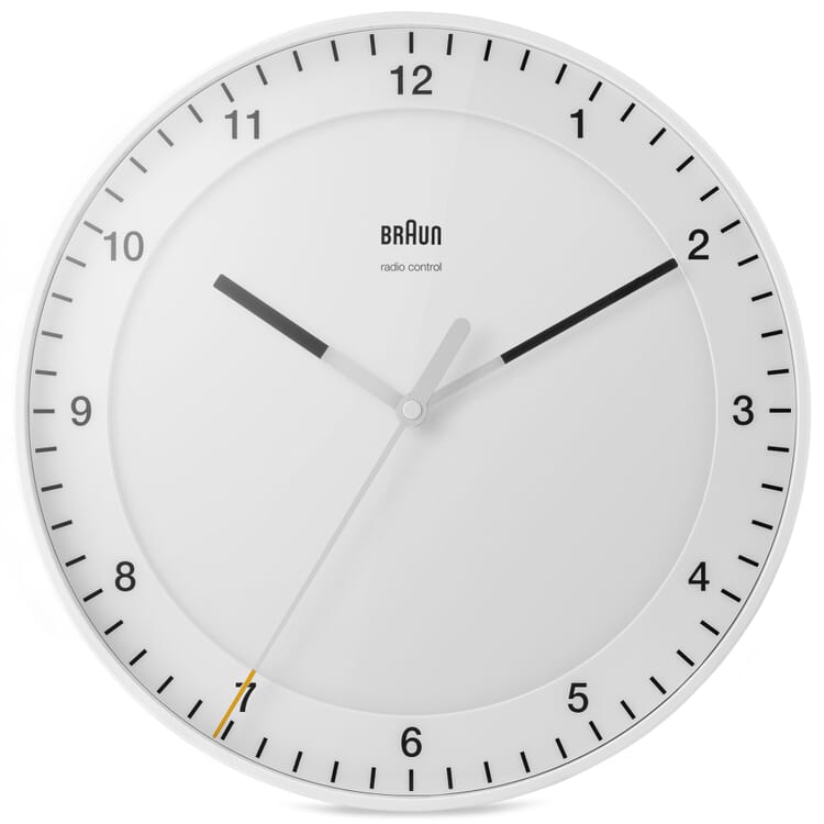 Wall clock Braun, White