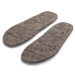 Insole Made of Wool Felt Anthracite