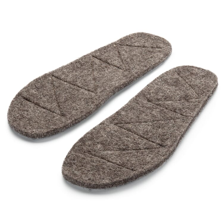 Wool felt insole, Anthracite