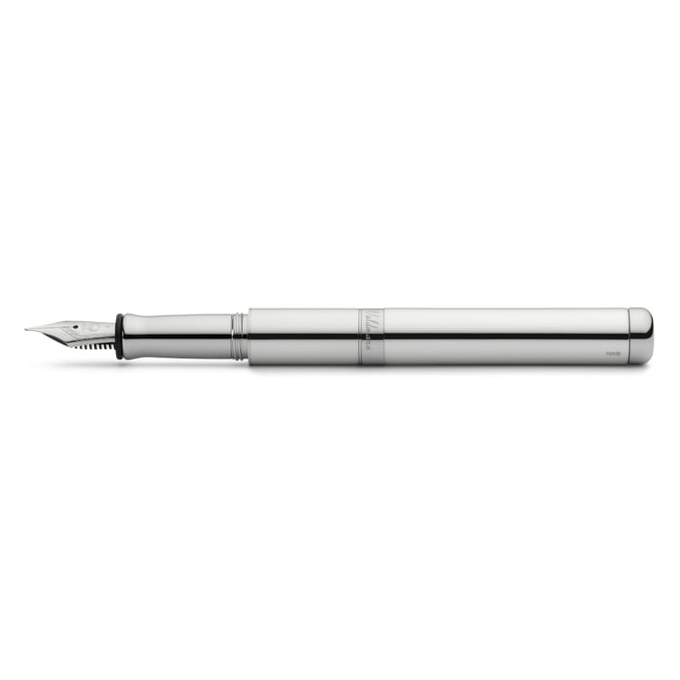 Stylo plume de poche en argent sterling, Métaux