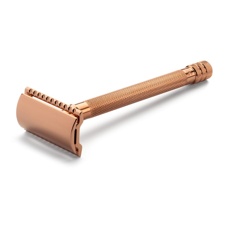 Safety Razor with Coppery PVD Coating