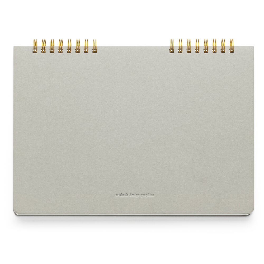 Notebook spiral binding landscape, Dot grid Manufactum