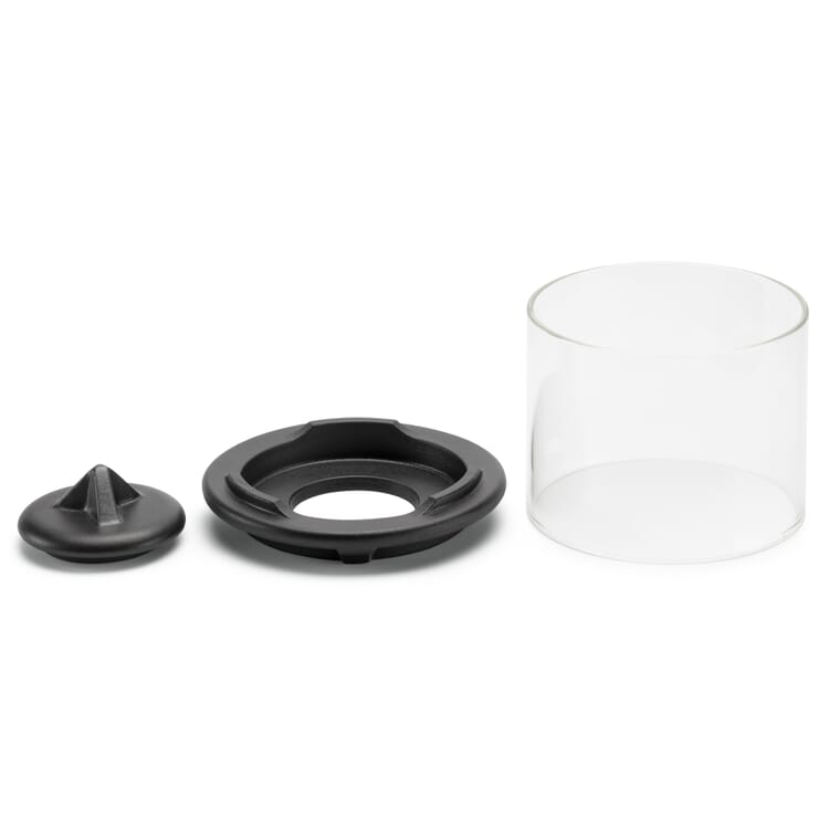 Lantern Attachment for the Small Ceramic Wax Burner, Lava Black