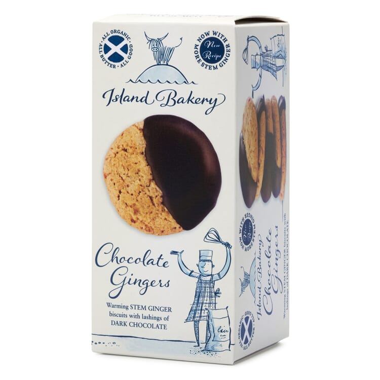 Biscuits écossais bio au chocolat et au gingembre