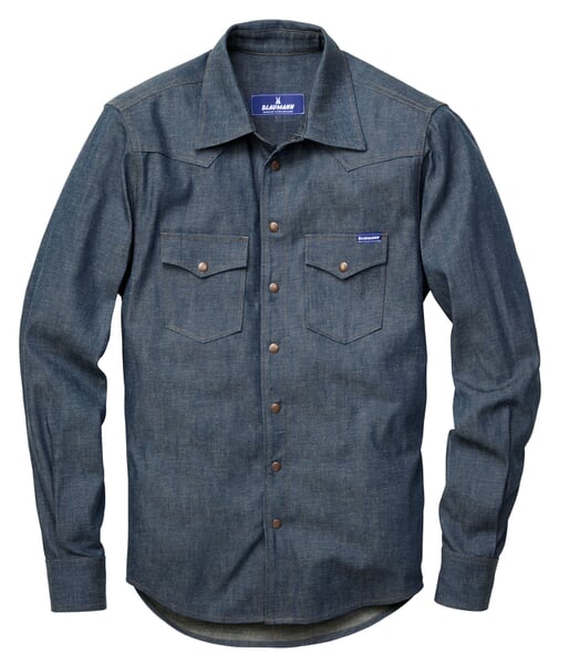 Camicia in denim da uomo Blu