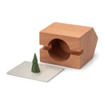Incense Smoker in Form of a Small Hut Beech