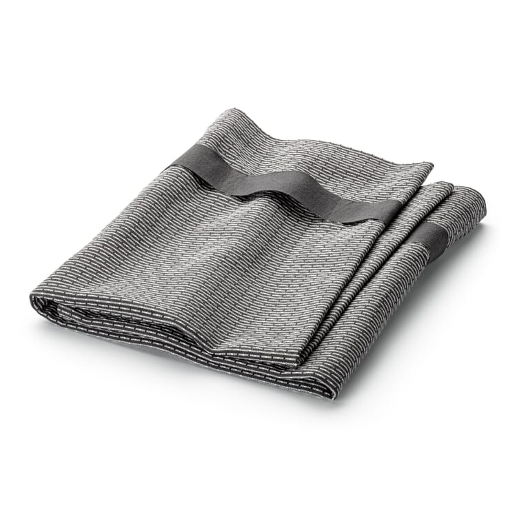 The Organic Company shower towel, Anthracite