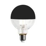LED-Kopfspiegellampe Globe, Schwarz