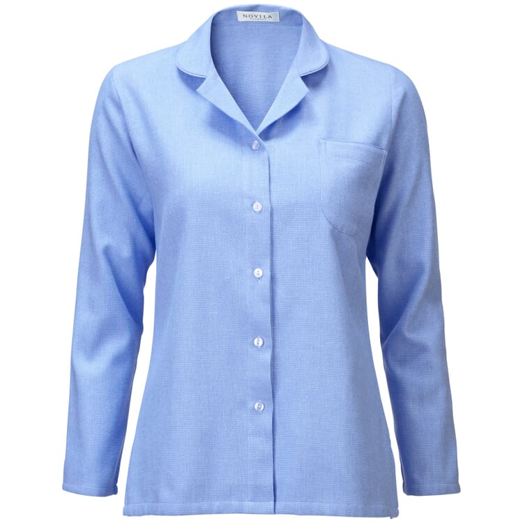 Pyjama en flanelle pour femme, Bleu clair