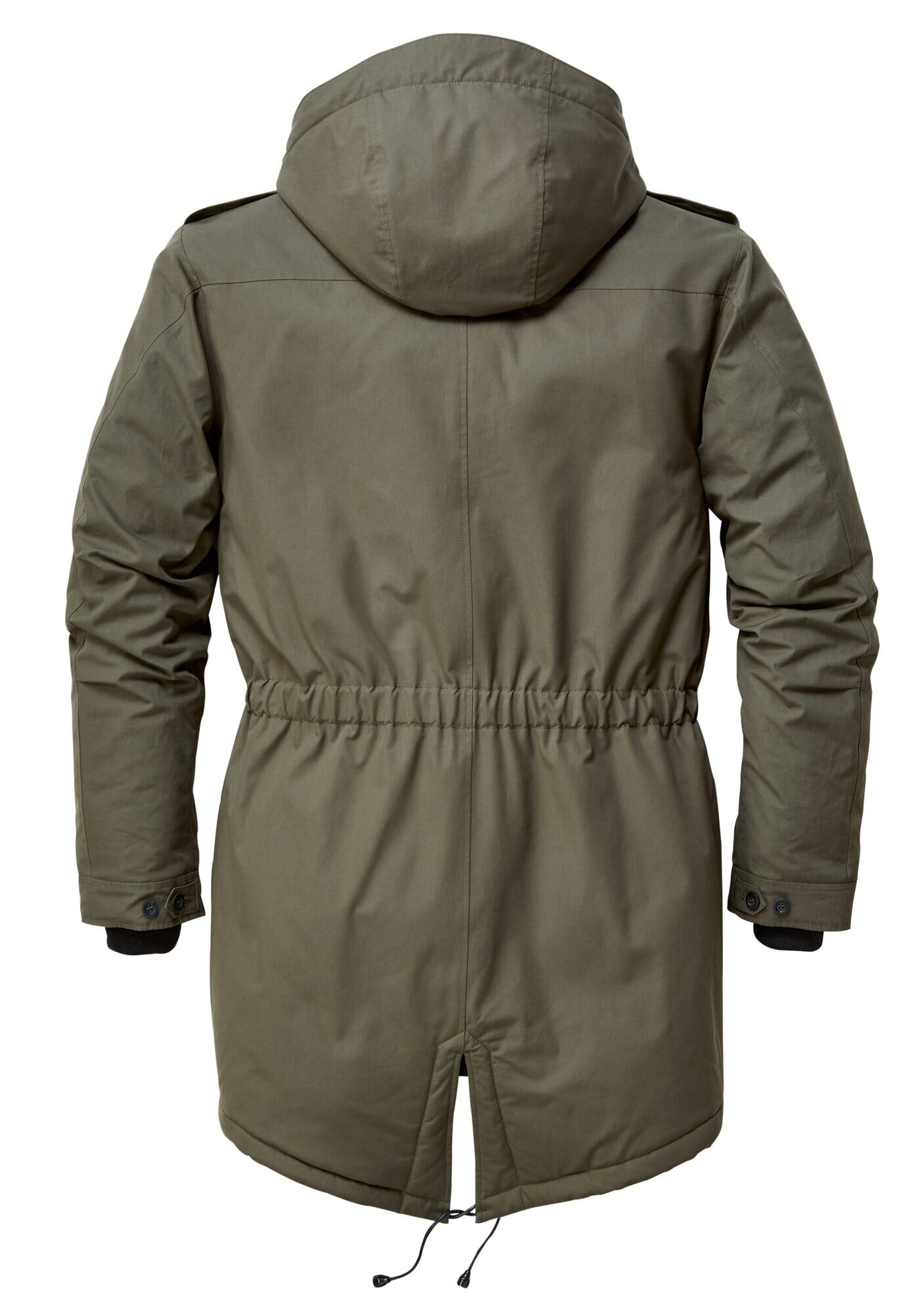 olive winter parka